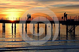 Couple at sunset