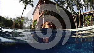 Couple in the swimming pool