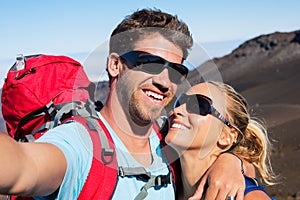 Couple Taking a Photo of Themselves with Phone