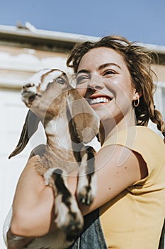 Couple with their adopted Chihuahua dog photo