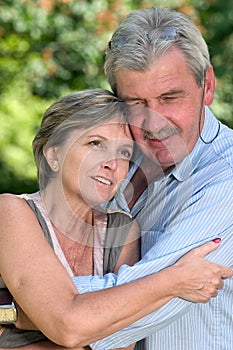 Couple in their fifties.