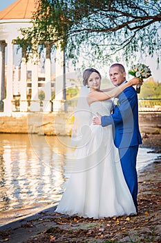 Couple on their wedding day