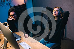 couple of thoughtful young hackers