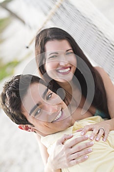 Couple togther on a hammock