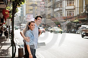 Couple Travel Destination Journey Togetherness Concept