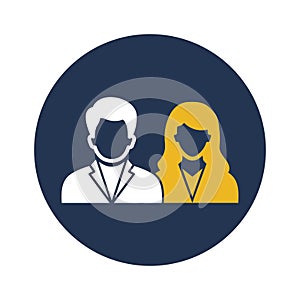 Couple Vector Icon which can easily modify or edit