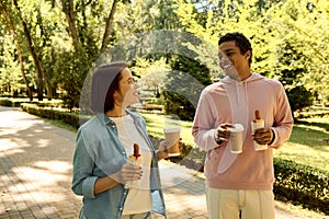 A couple in vibrant attire enjoying