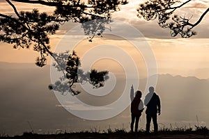 couple at the viewpoint