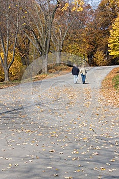 Couple walking