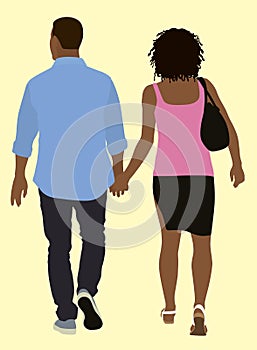 Couple Walking Away