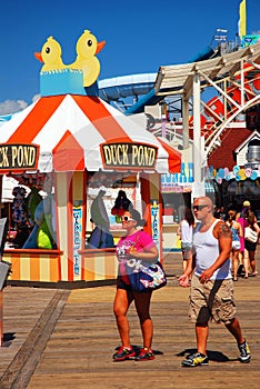 Rides and carnival games on the Boardwalk