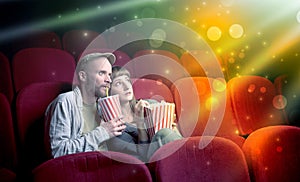 Couple watching something miraculous