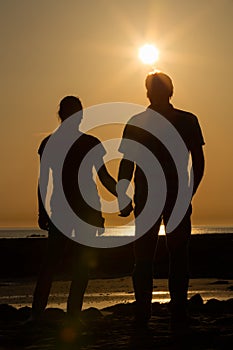 Couple watching sundown 4