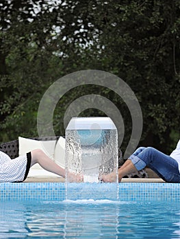 Couple at Waterpool