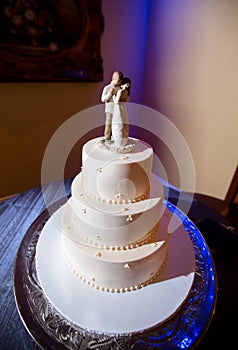 Couple on a wedding cake