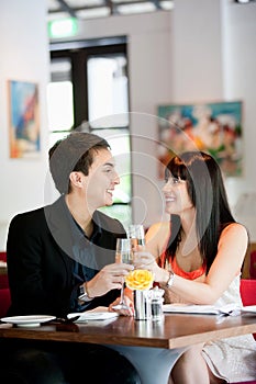 Couple with Wine photo