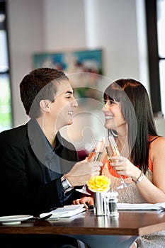 Couple with Wine photo