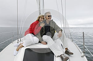 Couple On Yacht photo