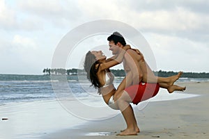 couples on the beach