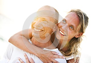 A couples on the beach