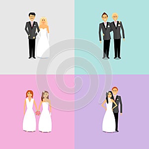 Couples with different sexual orientations and views on family life