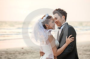 Couples Wedding beach sunset