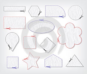 Coupon border with Scissors