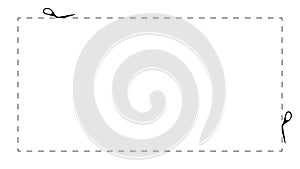 Coupon dotted cut line.