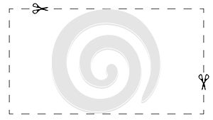 Coupon dotted cut line.