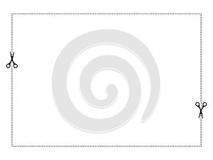 Coupon dotted cut line.