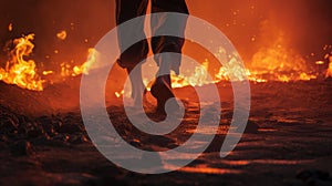 Courage in Every Step: Walking Fearlessly on Hot Glowing Coals