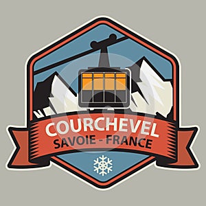 Courchevel is a French Alps ski resort