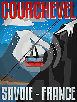 Courchevel is a French Alps ski resort