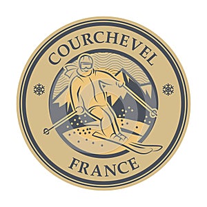 Courchevel ski resort in France