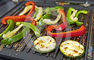 Courgette and pepper