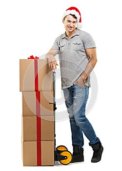 Courier - Christmas parcel,gift boxes