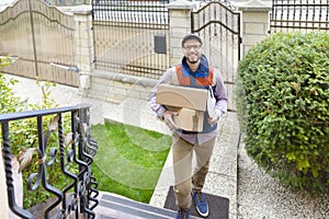 Courier Delivering a Package