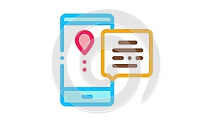 Courier Delivery Mobile Application Icon Animation