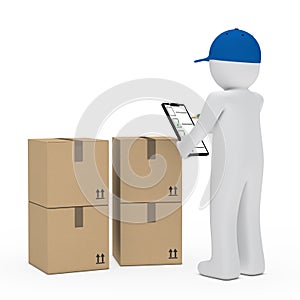 Courier figure package