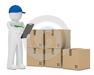 Courier figure package