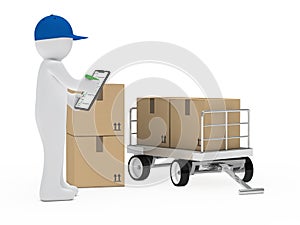 Courier figure trolley