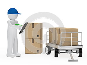 Courier figure trolley