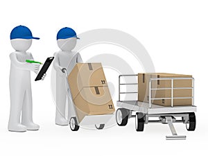 Courier figure trolley