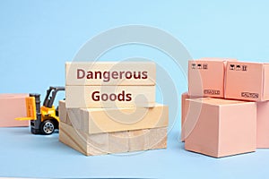 Courier Industry Term dangerous goods. Cargo requiring special packaging and transportation rules