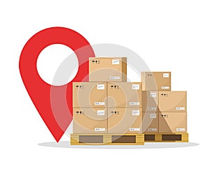 Courier logistic cargo online destination, freight transportation delivery, shipping warehouse mail postal parcel