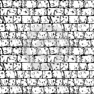 Coursed ashlar stone wall texture