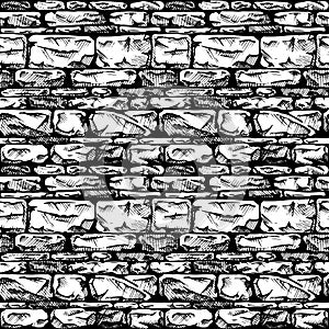 Coursed ashlar stone wall texture photo