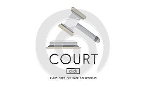 Court Authority Crime Judge Law Legal Order Concept