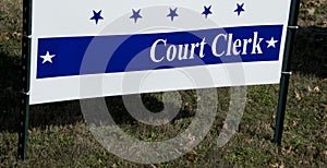 Court Clerk Election Sign