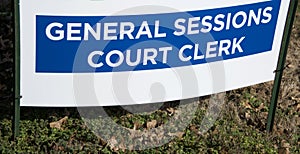 Court Clerk General Sessions Election Sign